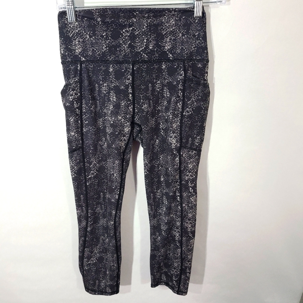 RBX Women's Size S/P Black Capri W/Pockets Active Stretch Performance